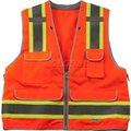 Ergodyne GloWear Class 2 Heavy-Duty Surveyors Vest, L/XL, Orange,  21455